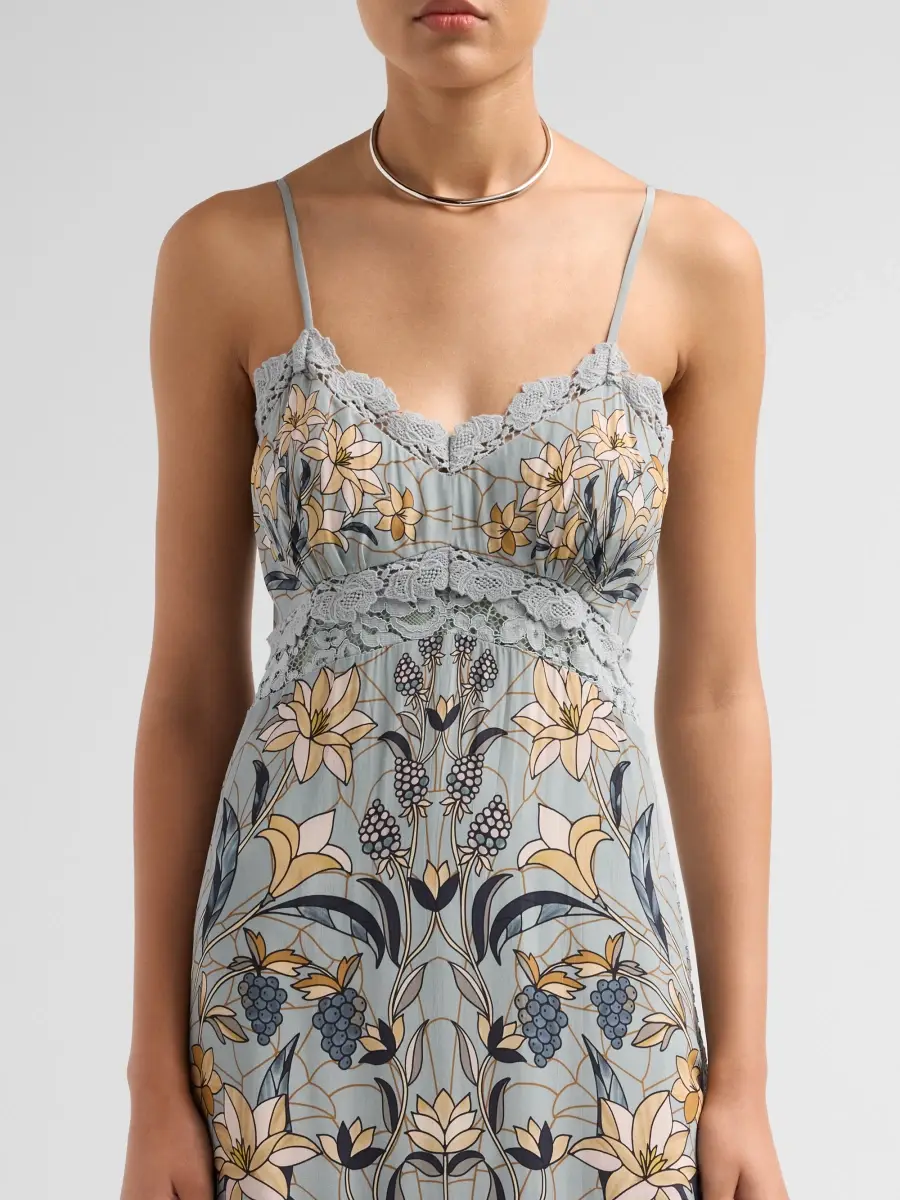 Farm Rio Women's Stained Glass Midi Slipdress | Thumbnail 5
