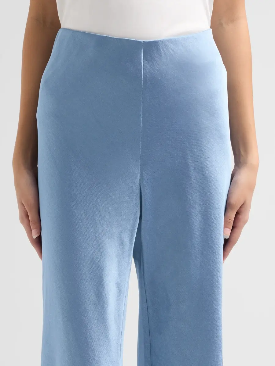 Vince Women's Colette High-Rise Fluid Satin Bias Pants | Thumbnail 5