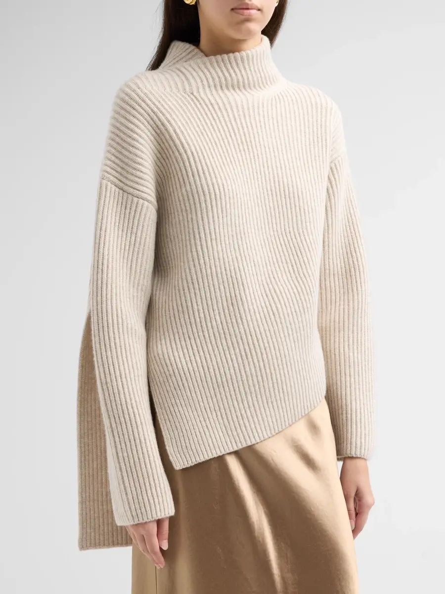 Vince Women's Draped Rib-Knit Shawl Sweater | Thumbnail 4 Vince Women's Draped Rib-Knit Shawl Sweater | Thumbnail 4