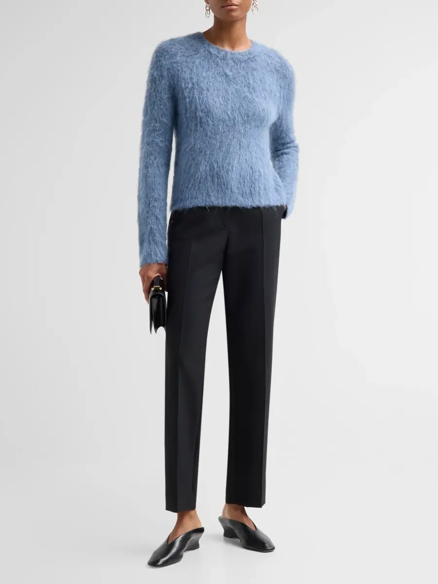 Vince Women's Brushed Alpaca Crewneck Sweater | Thumbnail 2 Vince Women's Brushed Alpaca Crewneck Sweater | Thumbnail 2