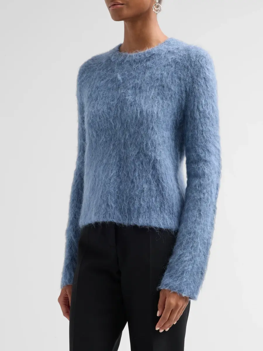 Vince Women's Brushed Alpaca Crewneck Sweater | Thumbnail 4 Vince Women's Brushed Alpaca Crewneck Sweater | Thumbnail 4