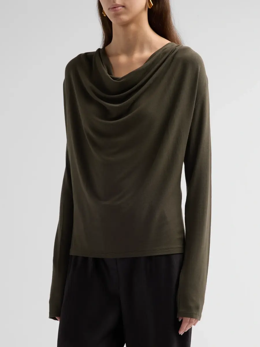Vince Women's Long-Sleeve Cowlneck Top | Thumbnail 4 Vince Women's Long-Sleeve Cowlneck Top | Thumbnail 4