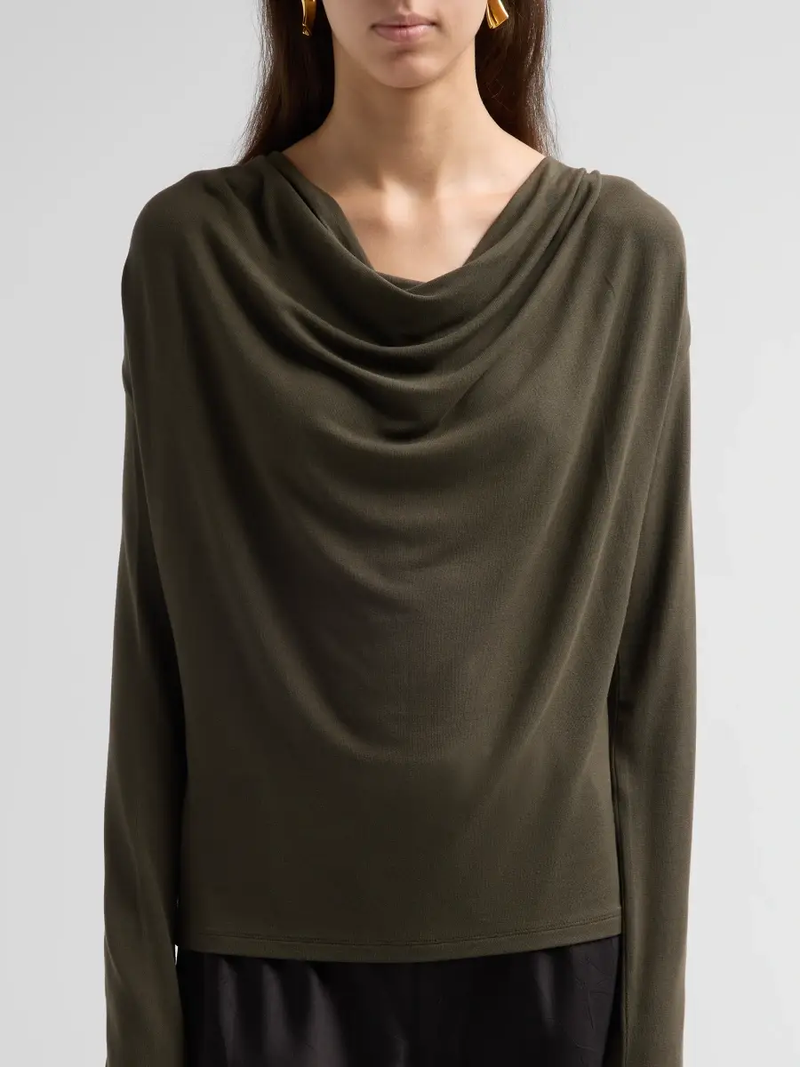 Vince Women's Long-Sleeve Cowlneck Top | Thumbnail 5 Vince Women's Long-Sleeve Cowlneck Top | Thumbnail 5