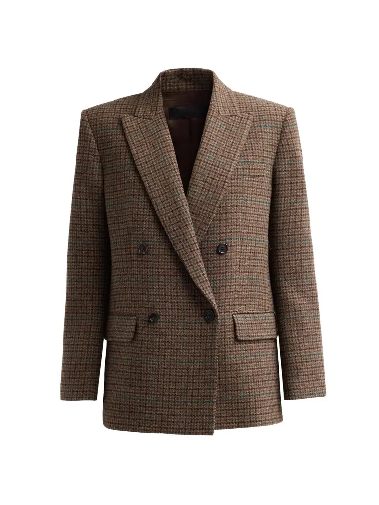 Women's Leston Micro Check Wool Blazer Women's Leston Micro Check Wool Blazer