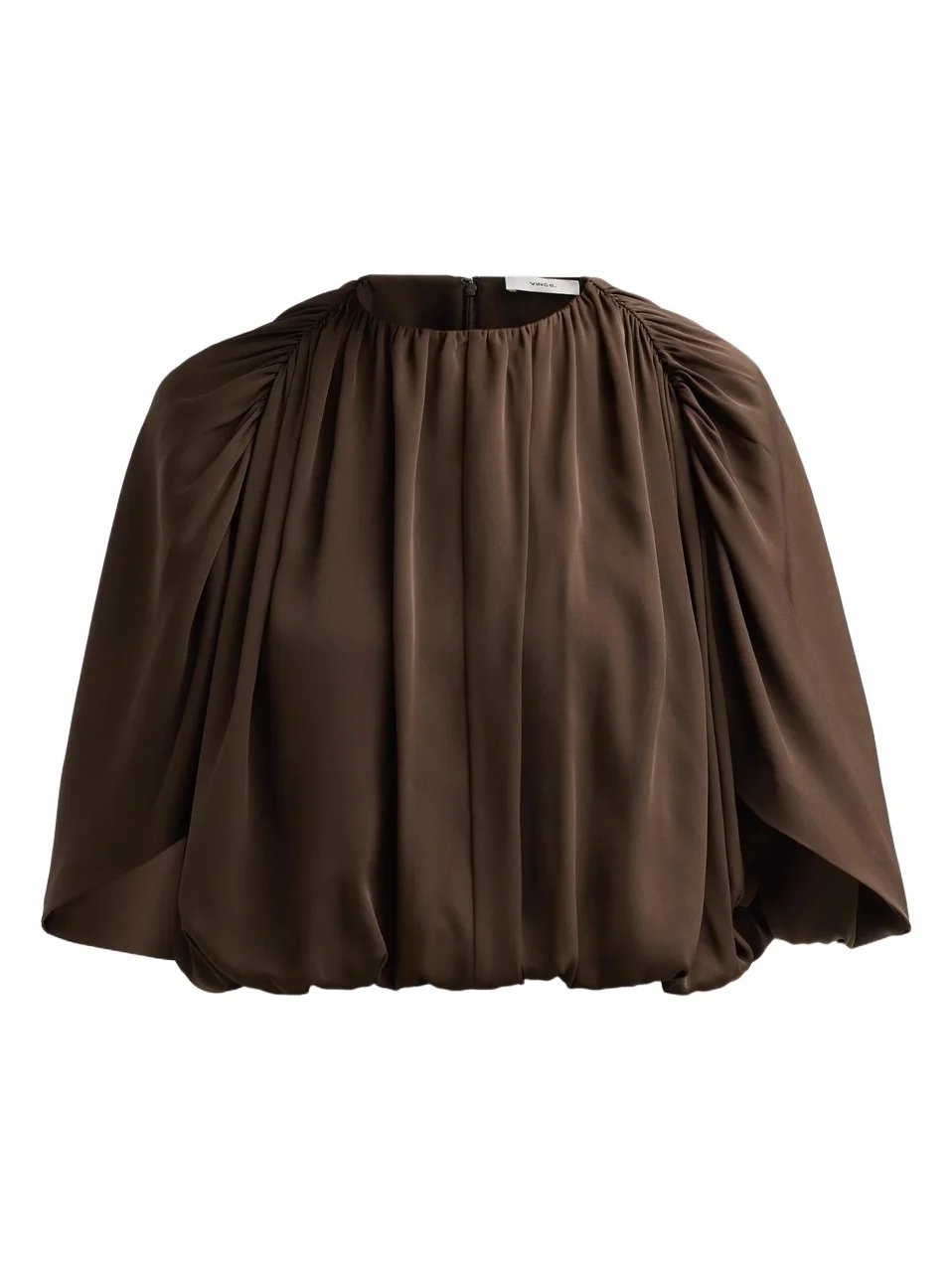 Women's Gathered Cape Bubble Blouse Women's Gathered Cape Bubble Blouse