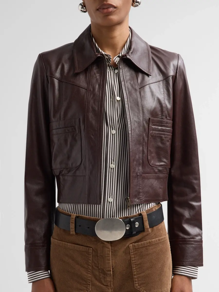 Nili Lotan Women's Charly Leather Jacket | Thumbnail 5 Nili Lotan Women's Charly Leather Jacket | Thumbnail 5