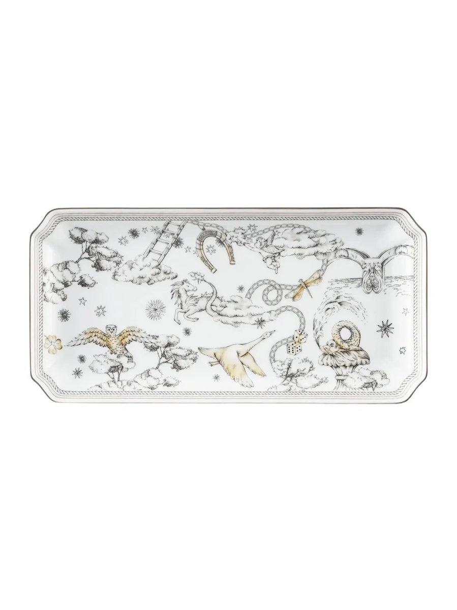 GINORI 1735 Fortunae Large Rectangular Tray