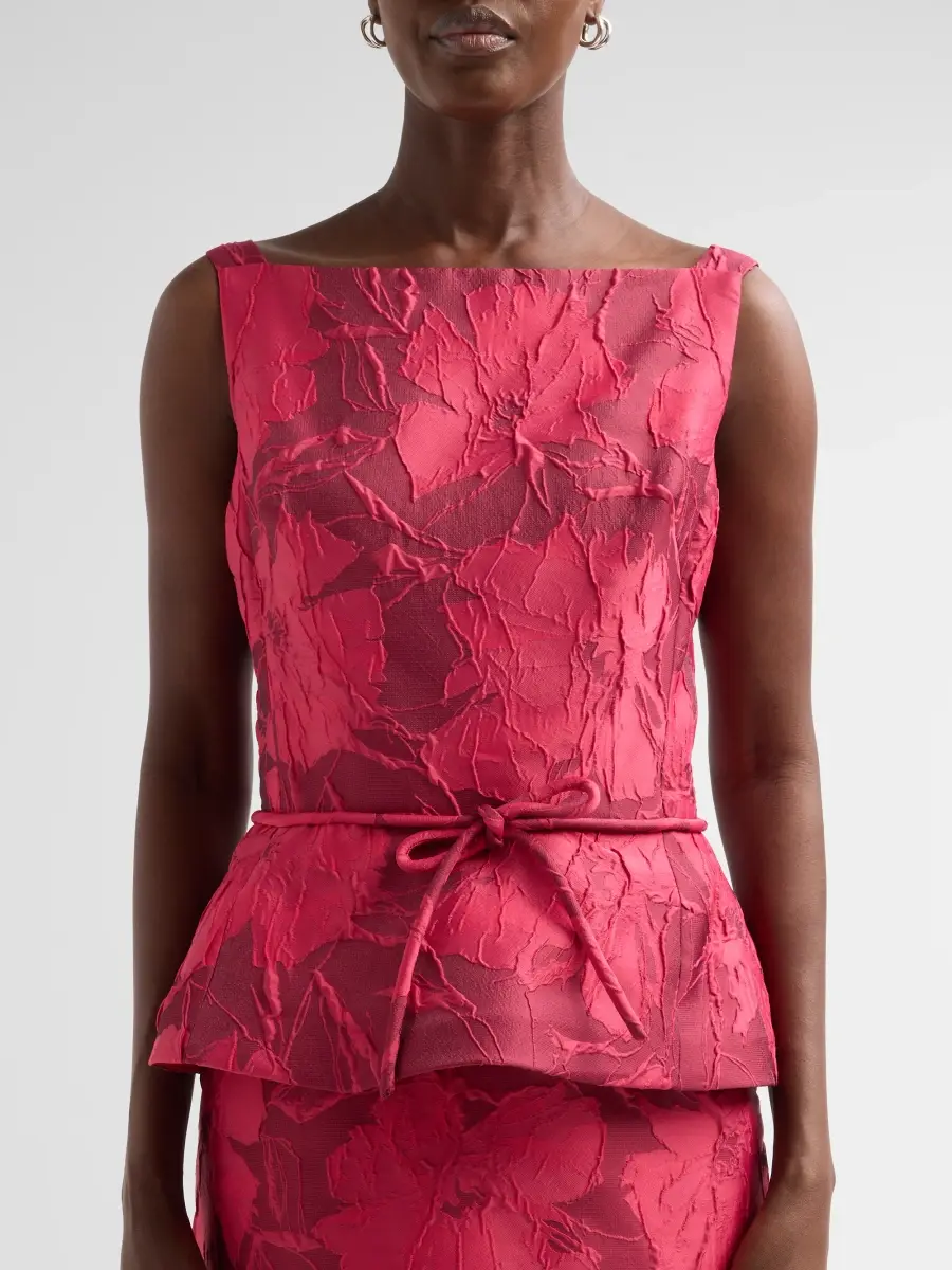 Teri Jon by Rickie Freeman Women's Peplum Cocktail Dress | Thumbnail 5 Teri Jon by Rickie Freeman Women's Peplum Cocktail Dress | Thumbnail 5