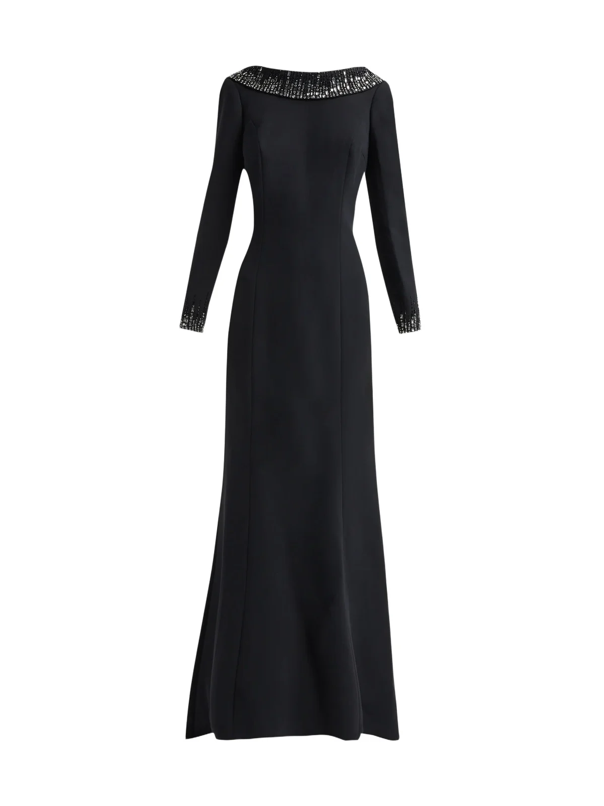 Women's Beaded Crepe Gown