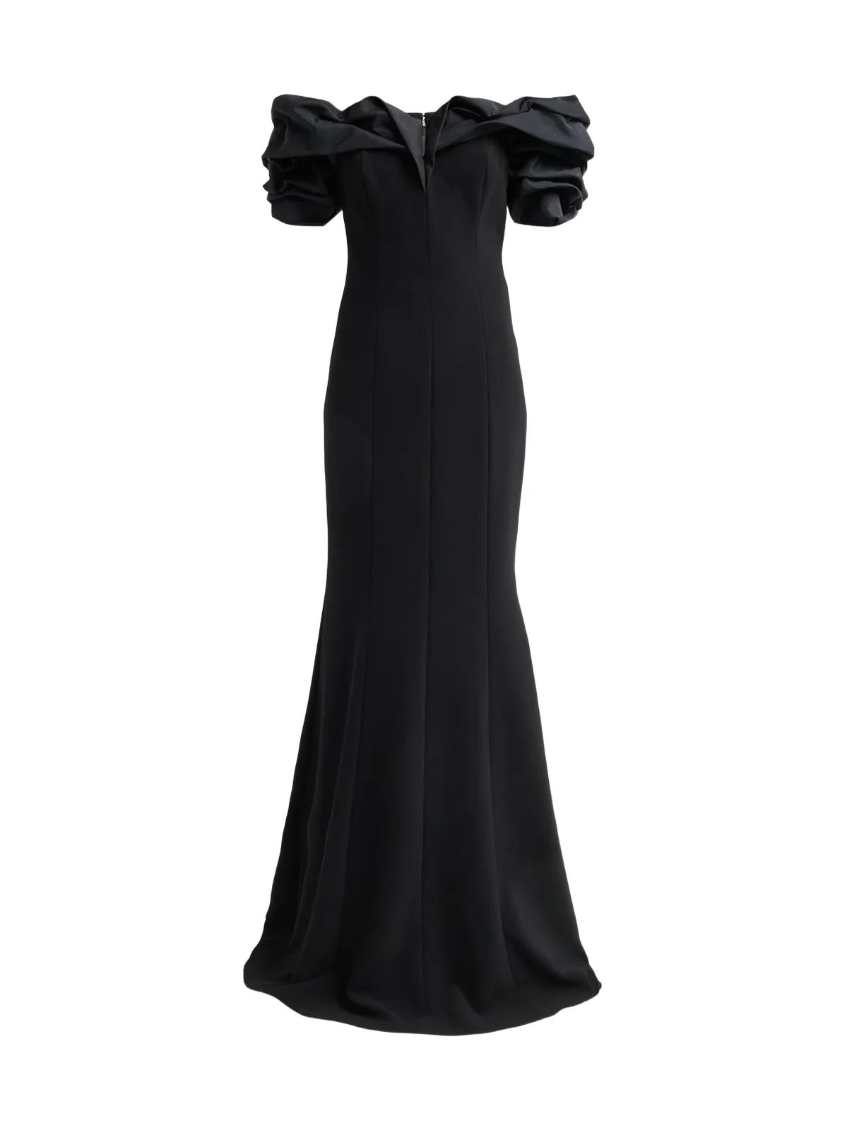 Women's Crepe Off-The-Shoulder Gown