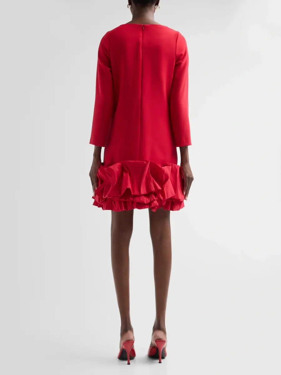 Teri Jon by Rickie Freeman Women's Crepe Cocktail Mini Dress | Thumbnail 3 Teri Jon by Rickie Freeman Women's Crepe Cocktail Mini Dress | Thumbnail 3