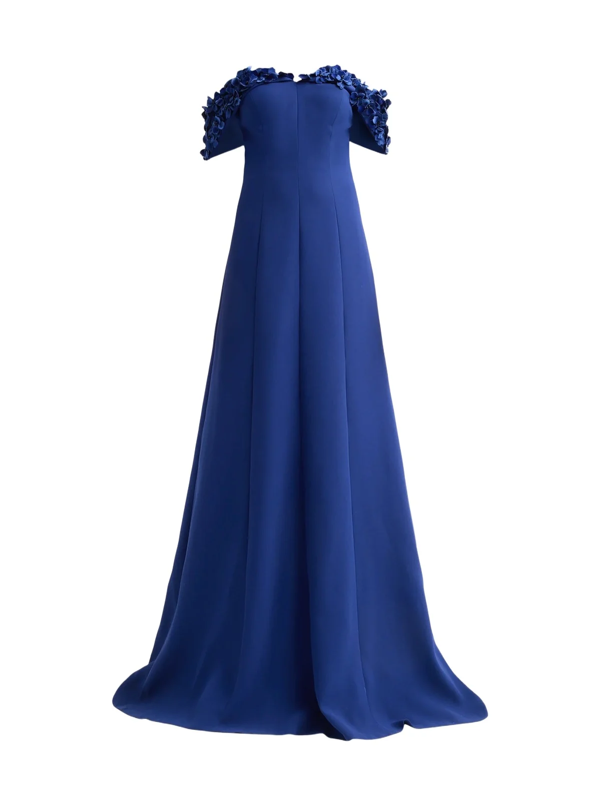 Women's Crepe Off-The-Shoulder Gown