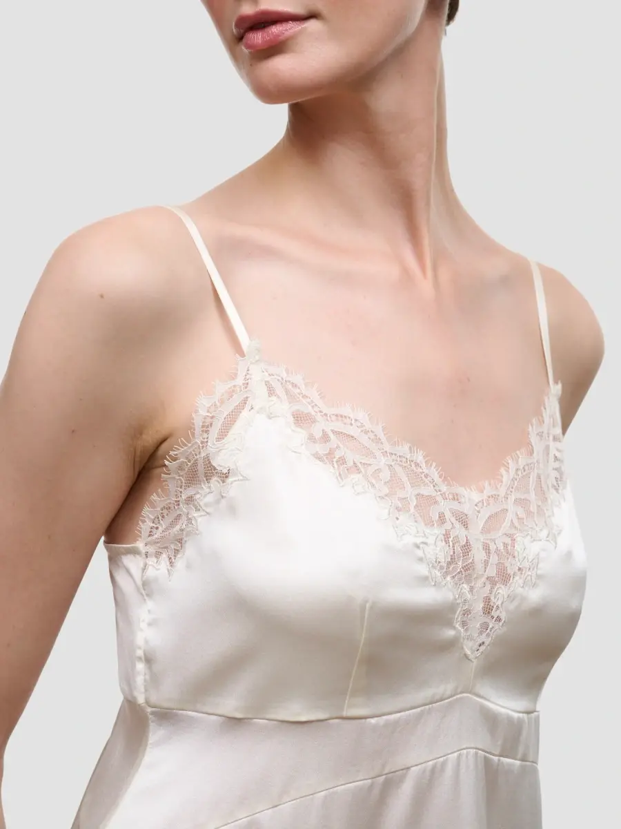 Staud Women's Lina Lace-Trimmed Silk Cami | Thumbnail 5 Staud Women's Lina Lace-Trimmed Silk Cami | Thumbnail 5