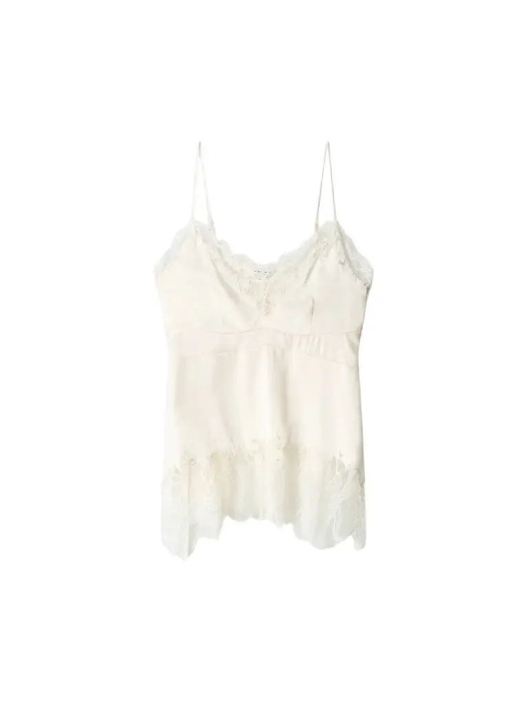 Women's Lina Lace-Trimmed Silk Cami Women's Lina Lace-Trimmed Silk Cami