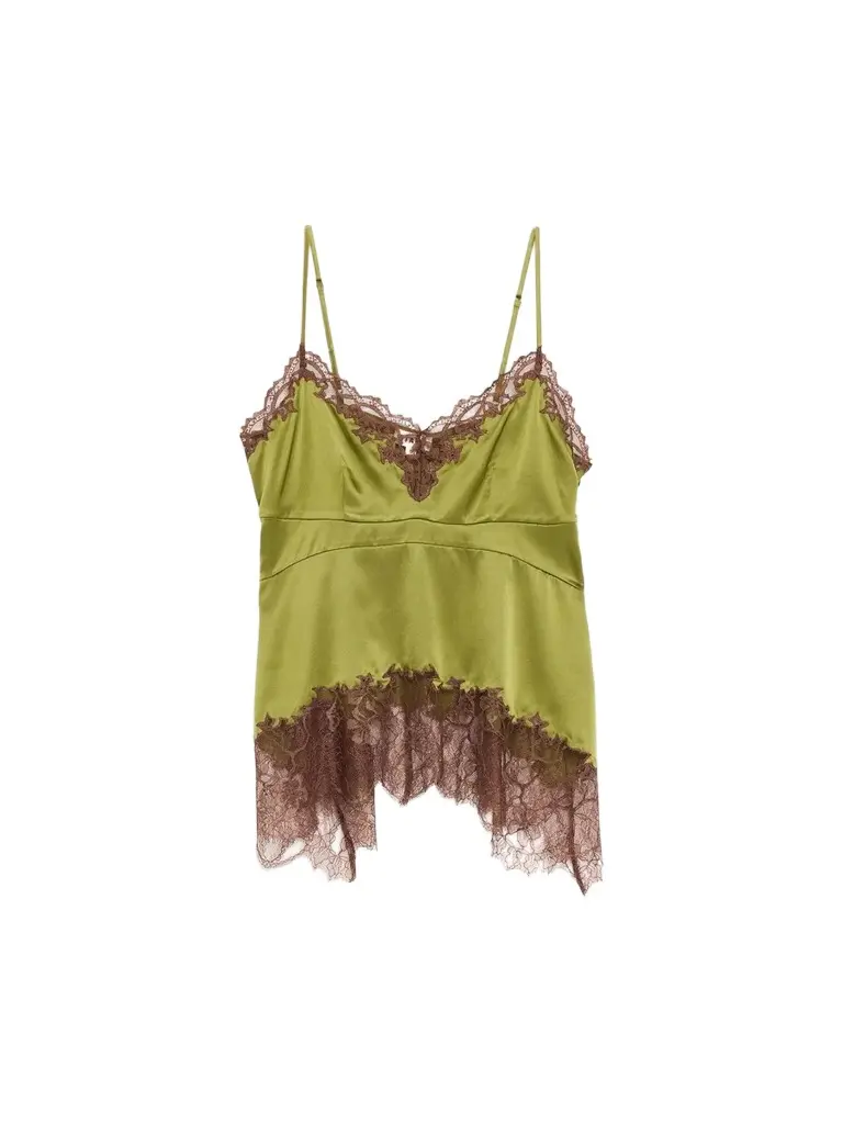 Women's Lina Lace-Trimmed Silk Cami Women's Lina Lace-Trimmed Silk Cami