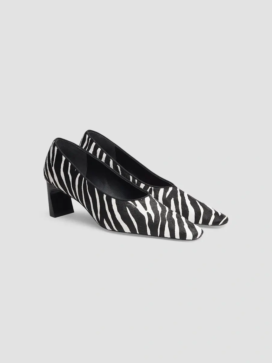 rag & bone Women's Kai 55MM Zebra-Print Calf Hair Pumps | Thumbnail 2