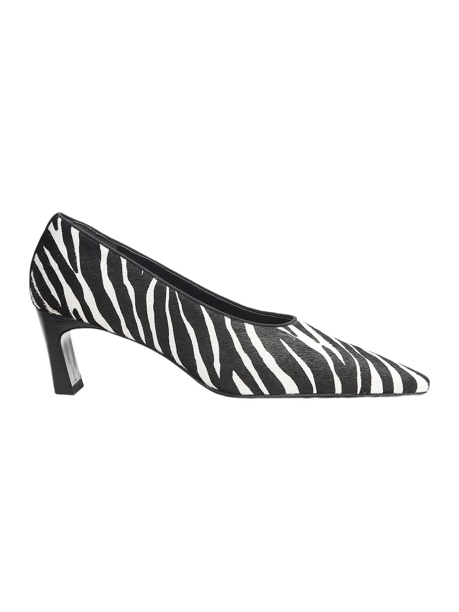 Women's Kai 55MM Zebra-Print Calf Hair Pumps