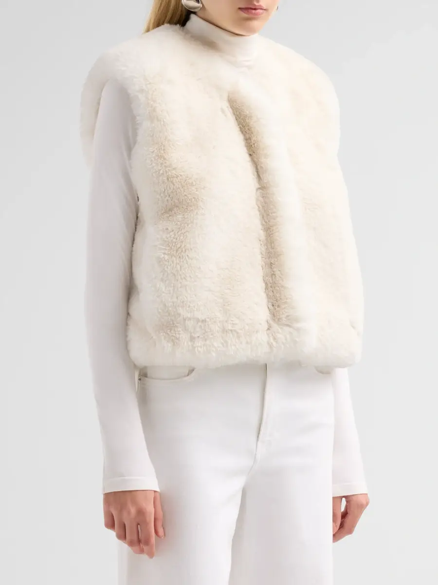 Theory Women's Faux Fur Vest | Thumbnail 4