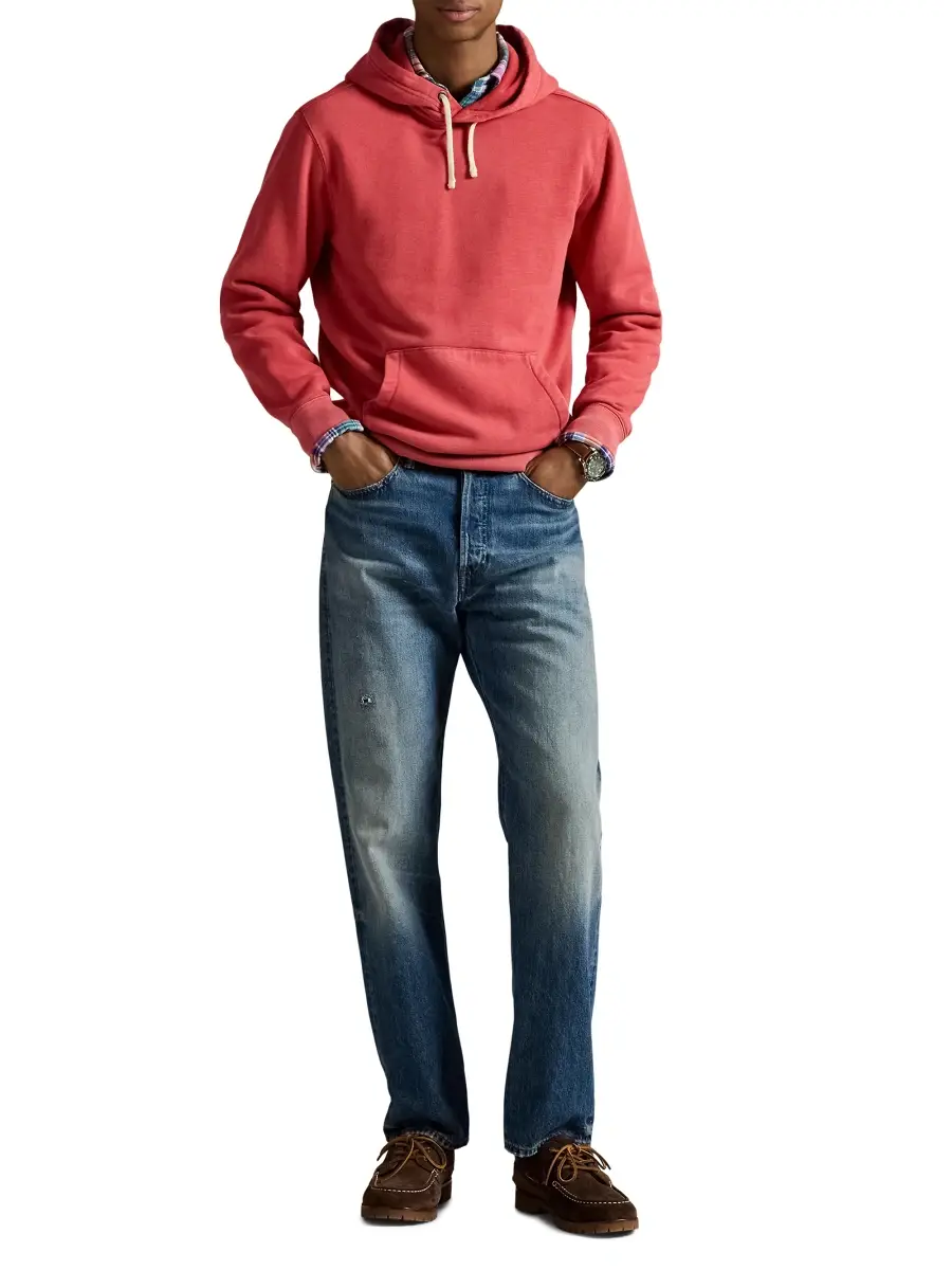 Polo Ralph Lauren Men's Garment-Washed Cotton Hoodie | Thumbnail 2 Polo Ralph Lauren Men's Garment-Washed Cotton Hoodie | Thumbnail 2