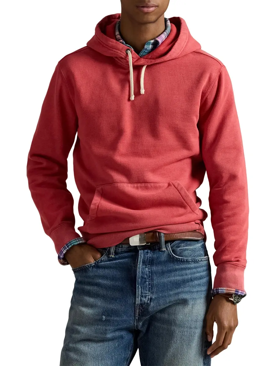 Polo Ralph Lauren Men's Garment-Washed Cotton Hoodie | Thumbnail 3 Polo Ralph Lauren Men's Garment-Washed Cotton Hoodie | Thumbnail 3