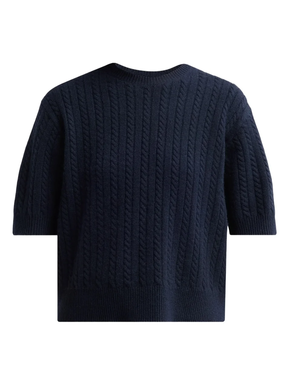 Women's Cable-Knit Cashmere Crop Sweater
