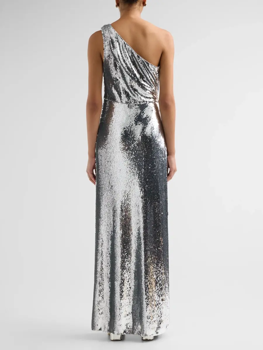 Milly Women's Porsha Sequin Knot One-Shoulder Gown | Thumbnail 3