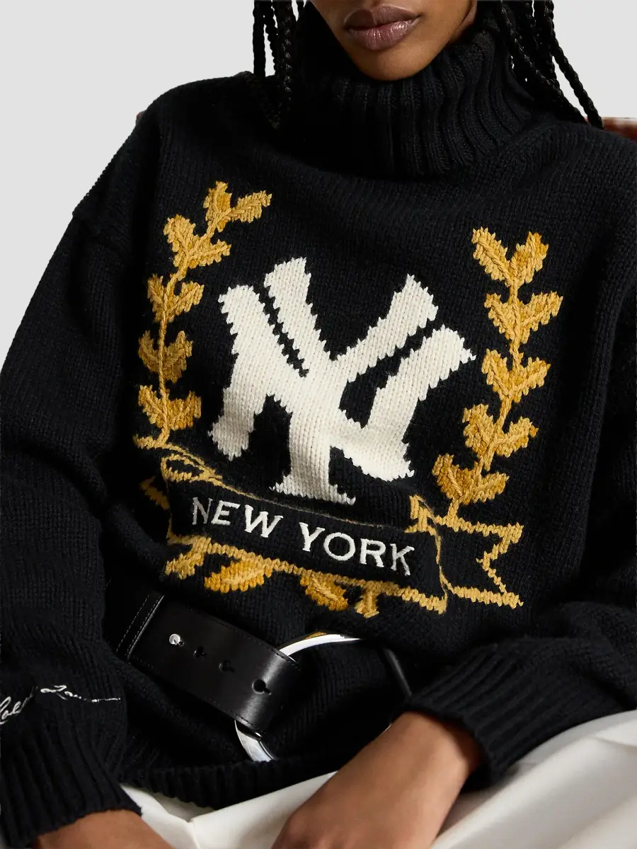 Ralph Lauren Women's x New York YankeesWool-Cotton Turtleneck Sweater | Thumbnail 5 Ralph Lauren Women's x New York YankeesWool-Cotton Turtleneck Sweater | Thumbnail 5