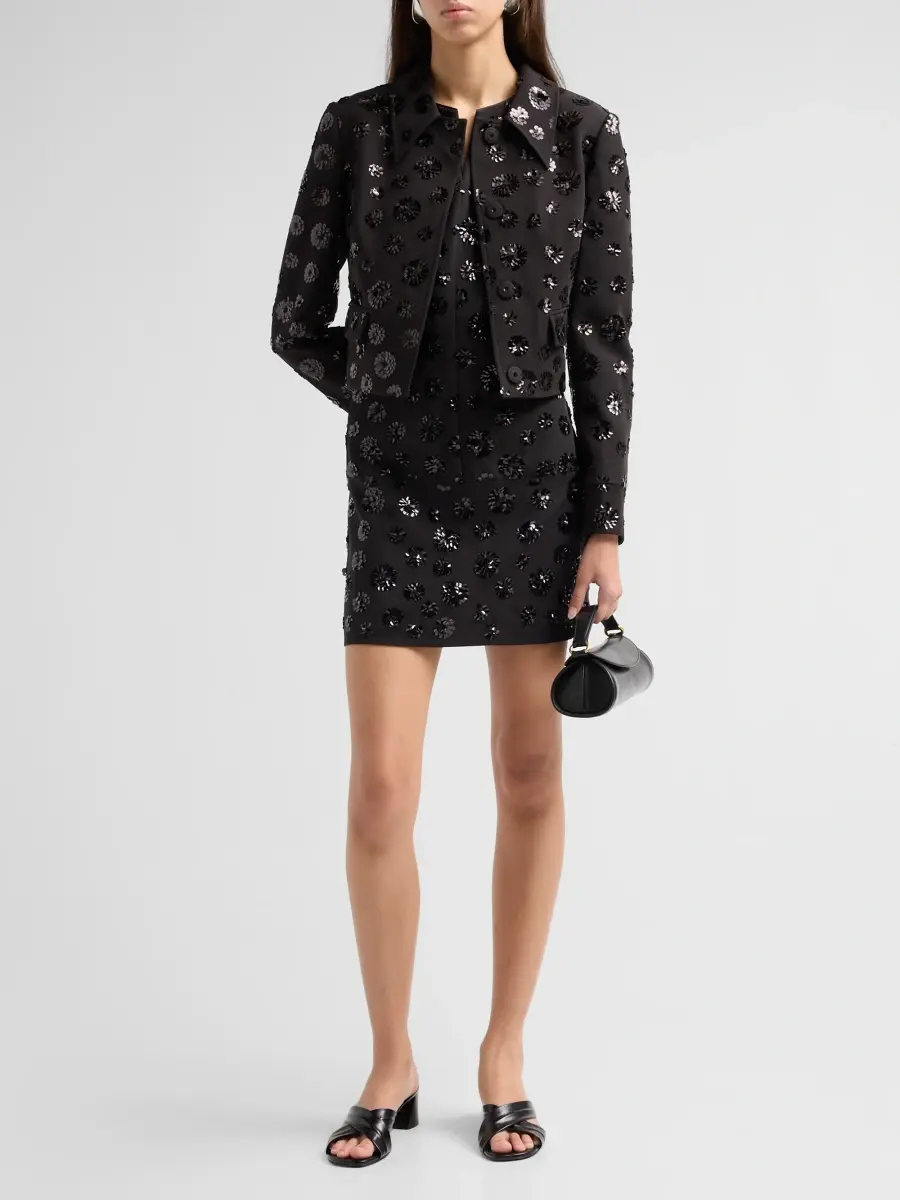 Milly Women's Pia Sequin Jacket | Thumbnail 2 Milly Women's Pia Sequin Jacket | Thumbnail 2