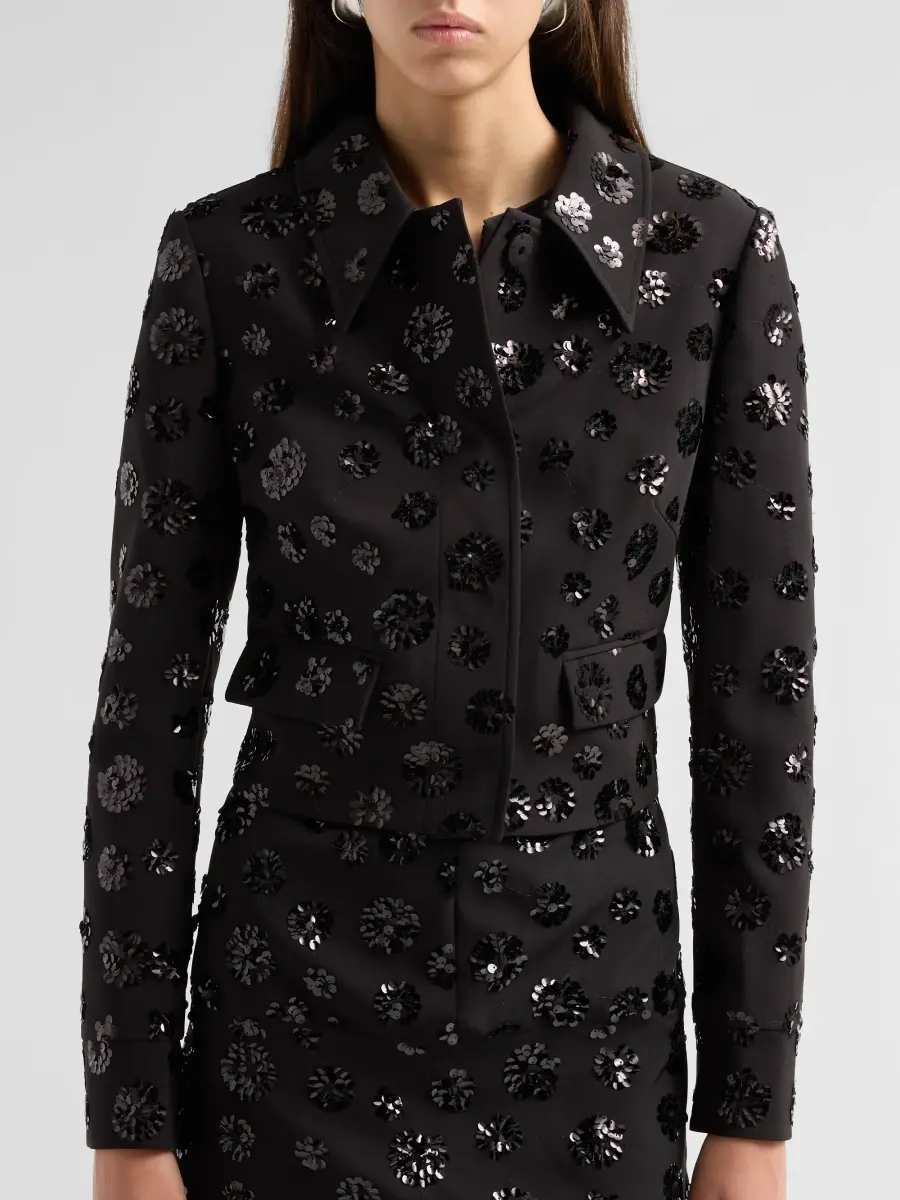 Milly Women's Pia Sequin Jacket | Thumbnail 5 Milly Women's Pia Sequin Jacket | Thumbnail 5