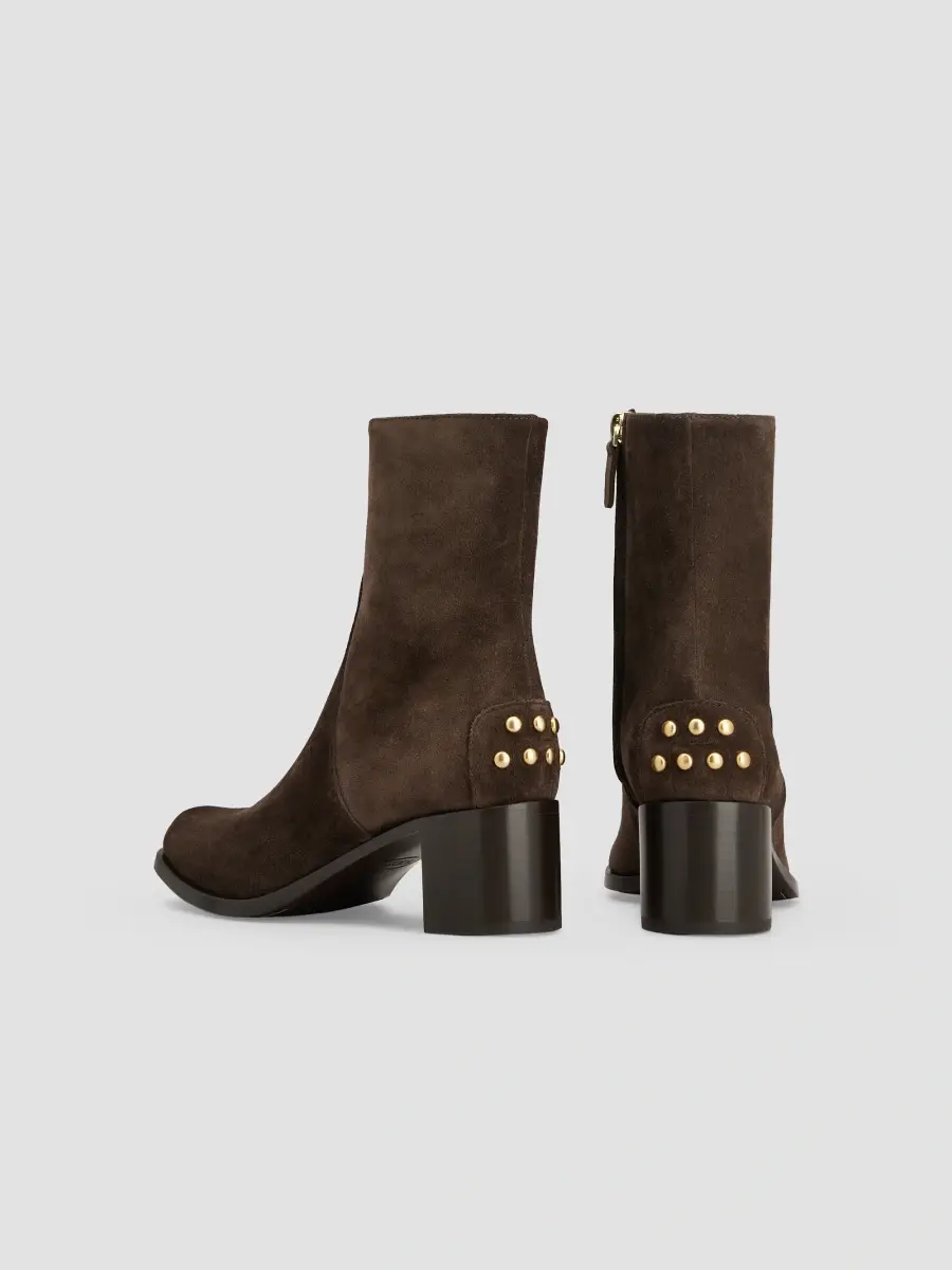 Tod's Women's 60MM Studded Suede Ankle Boots | Thumbnail 3 Tod's Women's 60MM Studded Suede Ankle Boots | Thumbnail 3