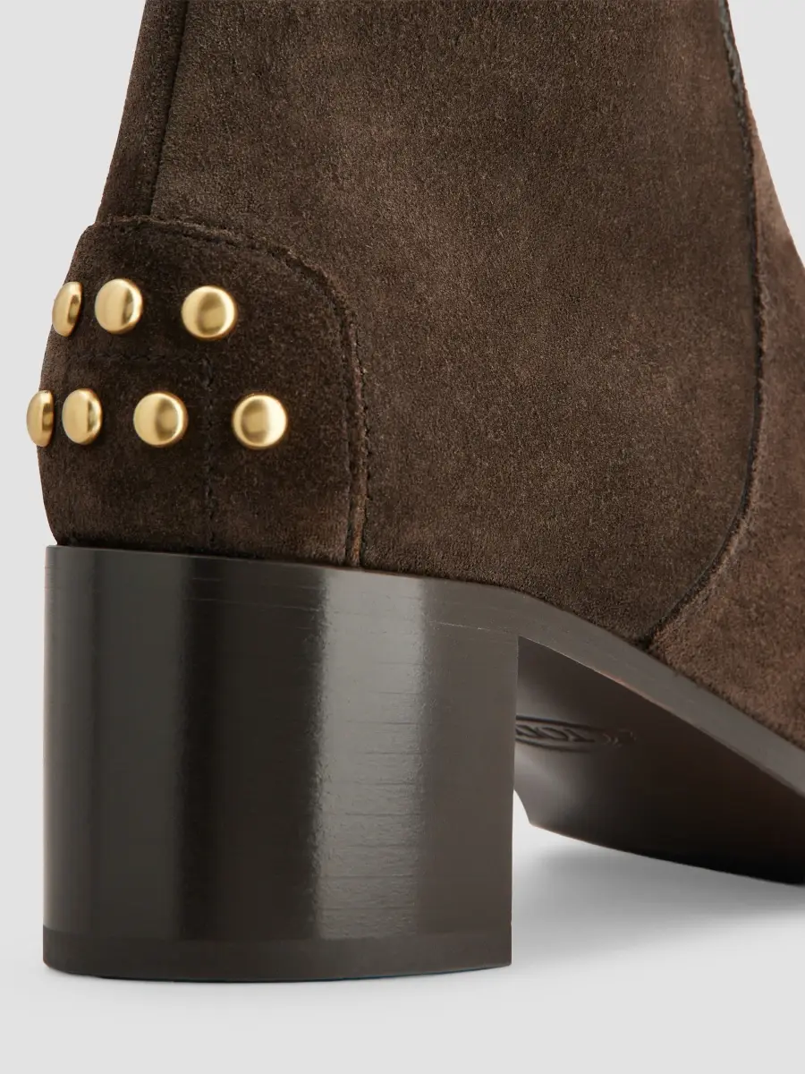 Tod's Women's 60MM Studded Suede Ankle Boots | Thumbnail 5 Tod's Women's 60MM Studded Suede Ankle Boots | Thumbnail 5