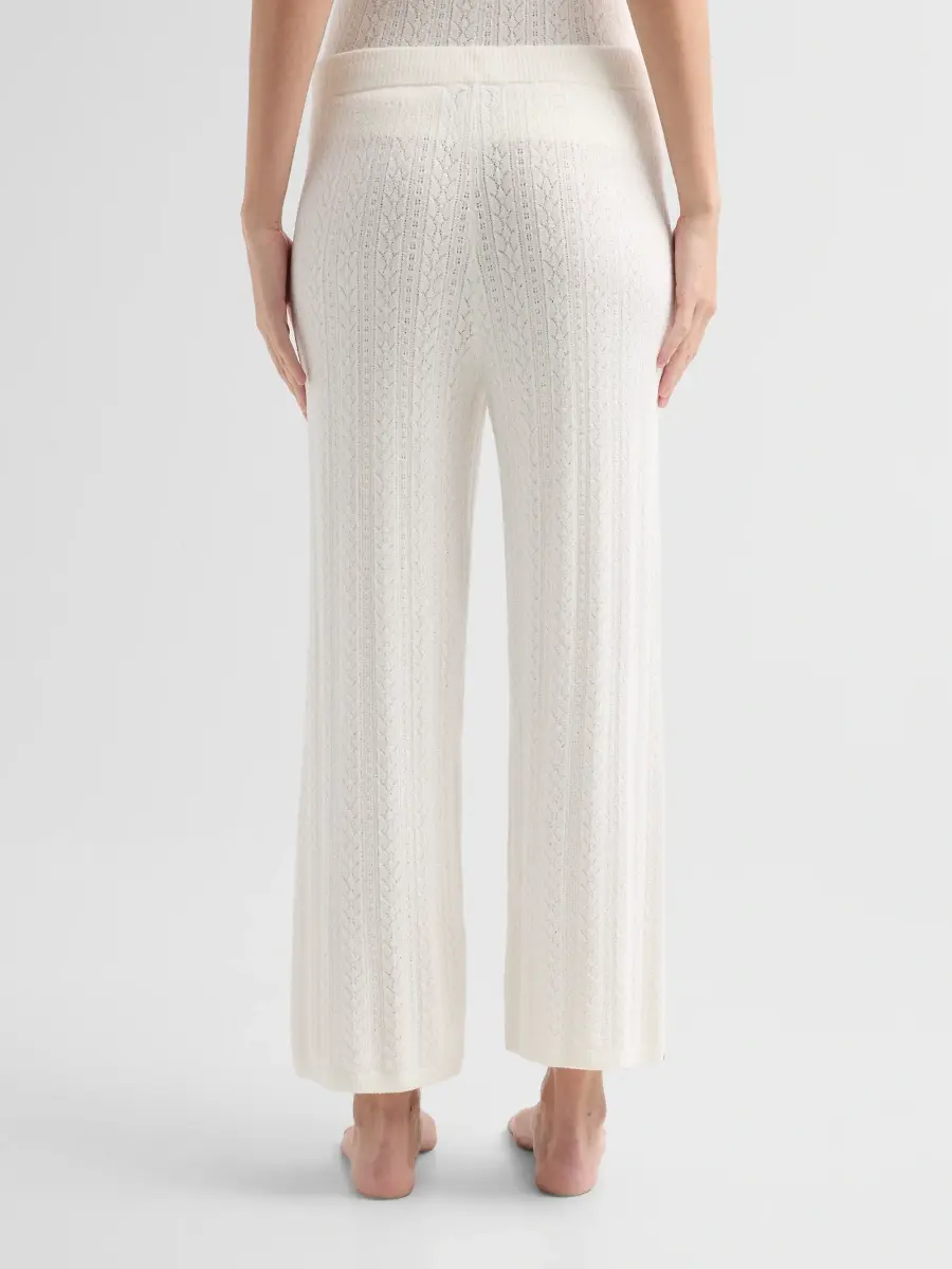 Barefoot Dreams Women's CozyChic Ultra Lite Pointelle Crop Pants | Thumbnail 3 Barefoot Dreams Women's CozyChic Ultra Lite Pointelle Crop Pants | Thumbnail 3