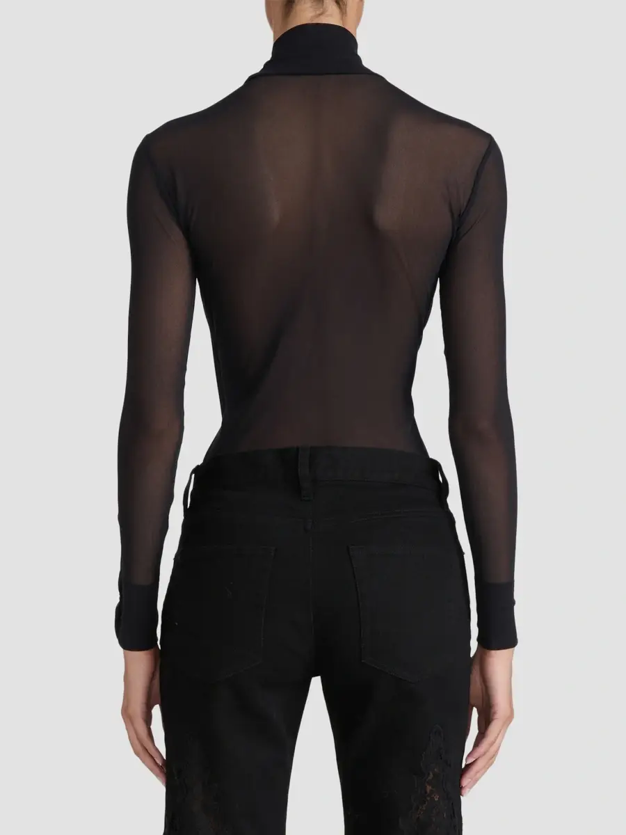 Frame Women's The Sheer Turtleneck Top | Thumbnail 3 Frame Women's The Sheer Turtleneck Top | Thumbnail 3