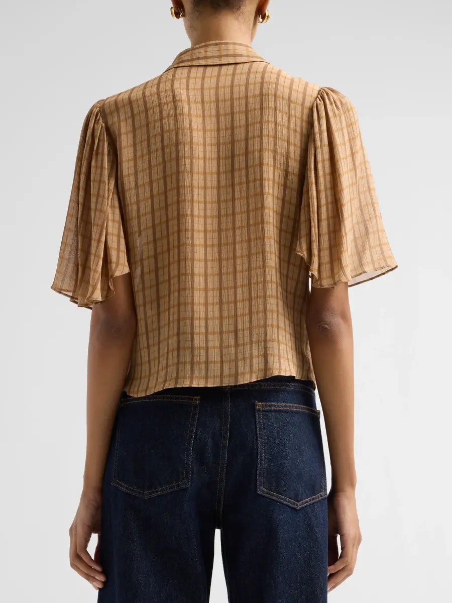 Frame Women's The Flutter Silk Shirt | Thumbnail 3 Frame Women's The Flutter Silk Shirt | Thumbnail 3
