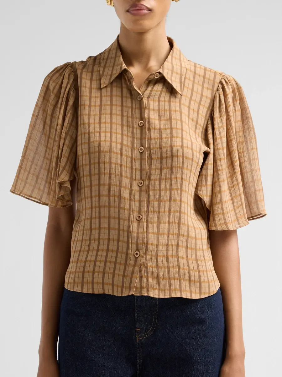 Frame Women's The Flutter Silk Shirt | Thumbnail 5 Frame Women's The Flutter Silk Shirt | Thumbnail 5