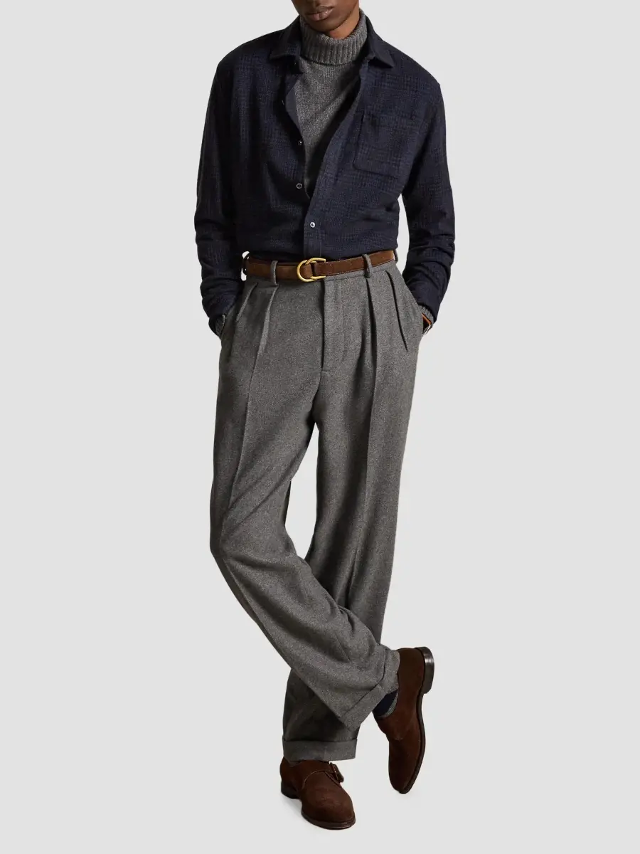 Polo Ralph Lauren Men's Glen Plaid Stretch-Knit Flannel Shirt | Thumbnail 2 Polo Ralph Lauren Men's Glen Plaid Stretch-Knit Flannel Shirt | Thumbnail 2