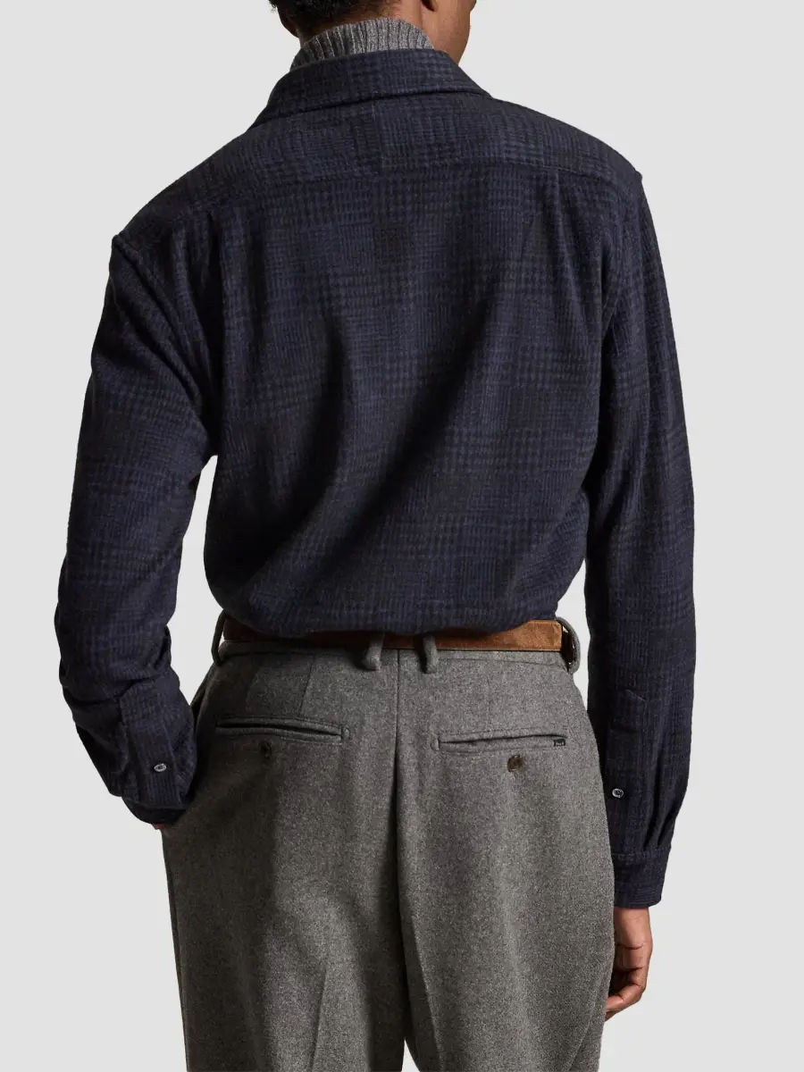 Polo Ralph Lauren Men's Glen Plaid Stretch-Knit Flannel Shirt | Thumbnail 3 Polo Ralph Lauren Men's Glen Plaid Stretch-Knit Flannel Shirt | Thumbnail 3