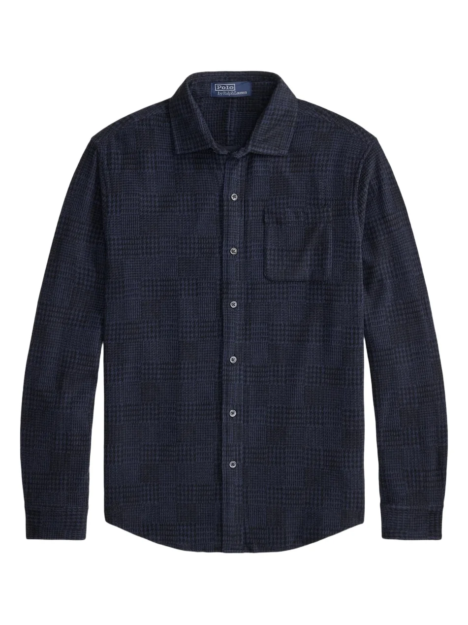 Men's Glen Plaid Stretch-Knit Flannel Shirt Men's Glen Plaid Stretch-Knit Flannel Shirt