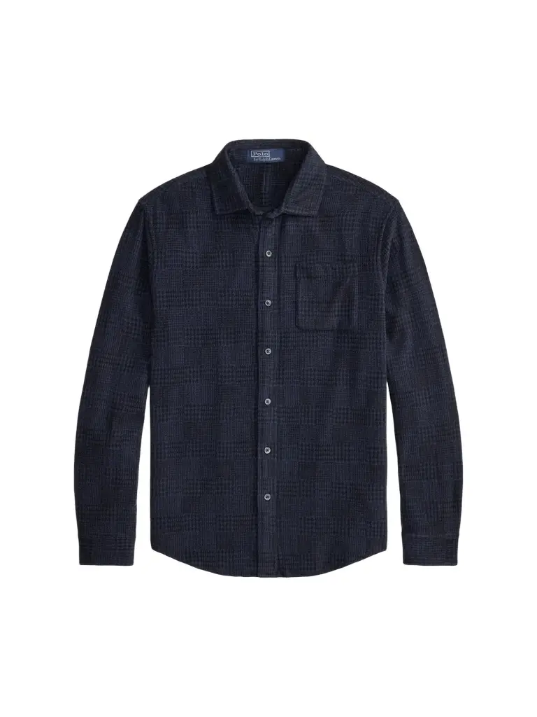 Polo Ralph Lauren Men's Glen Plaid Stretch-Knit Flannel Shirt