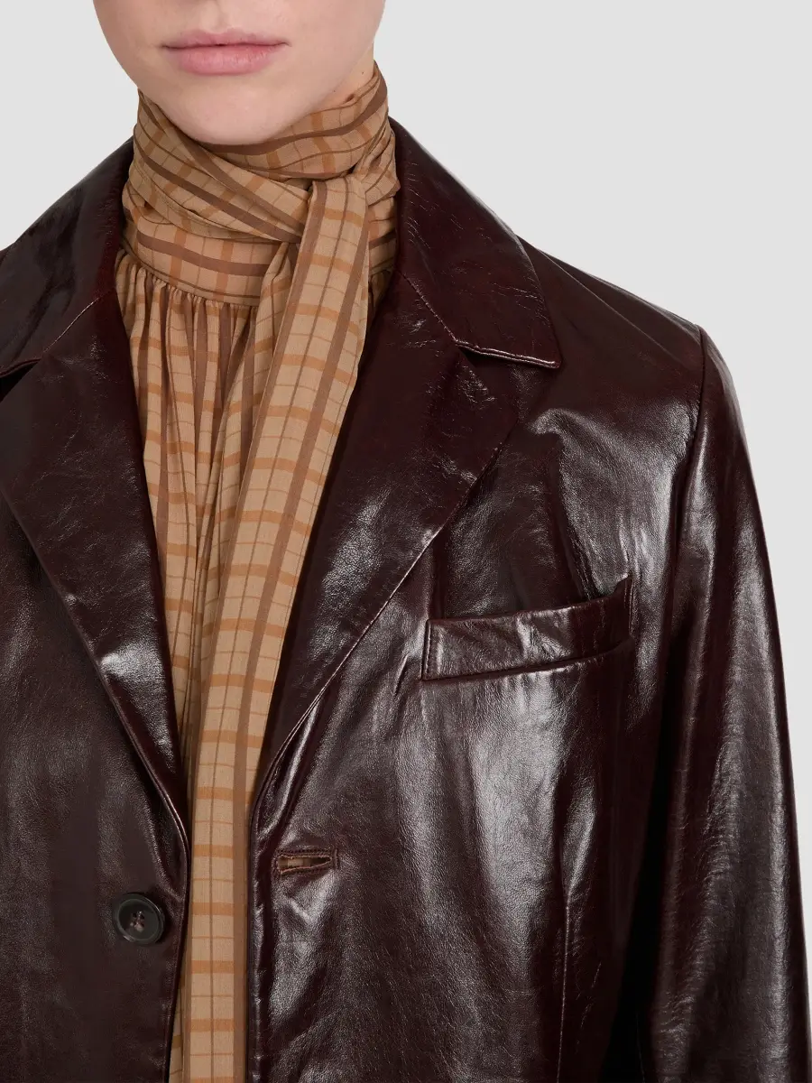 Frame Women's The Veda Leather Trench​ Coat | Thumbnail 4