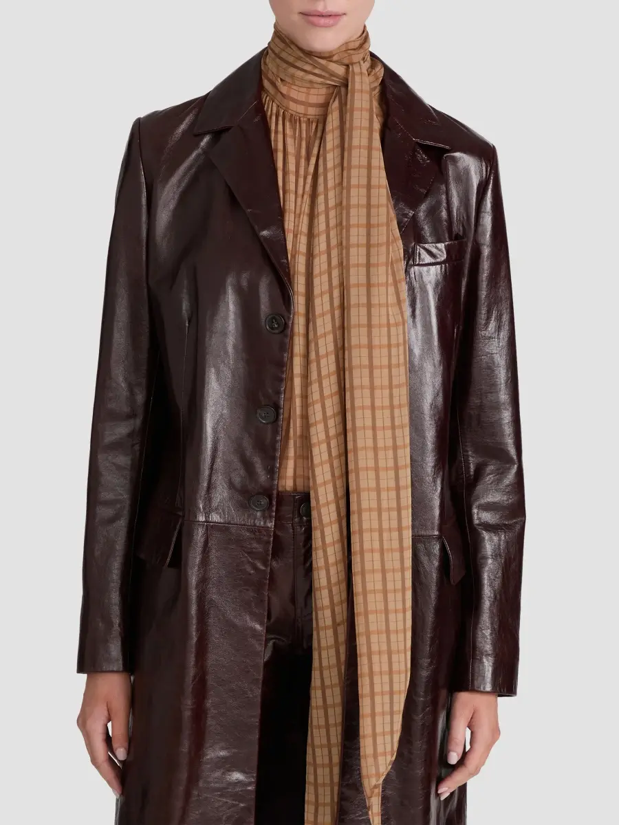 Frame Women's The Veda Leather Trench​ Coat | Thumbnail 5