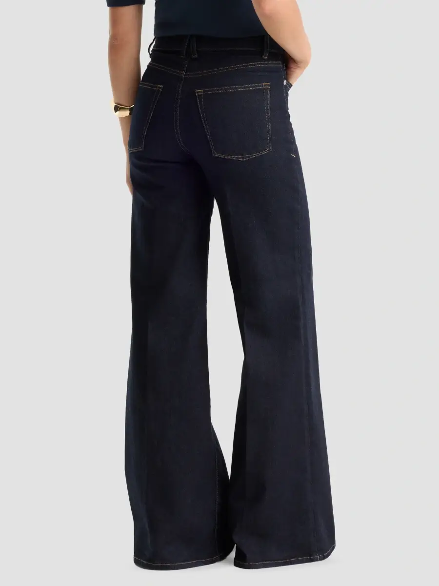GOOD AMERICAN Women's Holiday Good Waist Palazzo Jeans | Thumbnail 3 GOOD AMERICAN Women's Holiday Good Waist Palazzo Jeans | Thumbnail 3