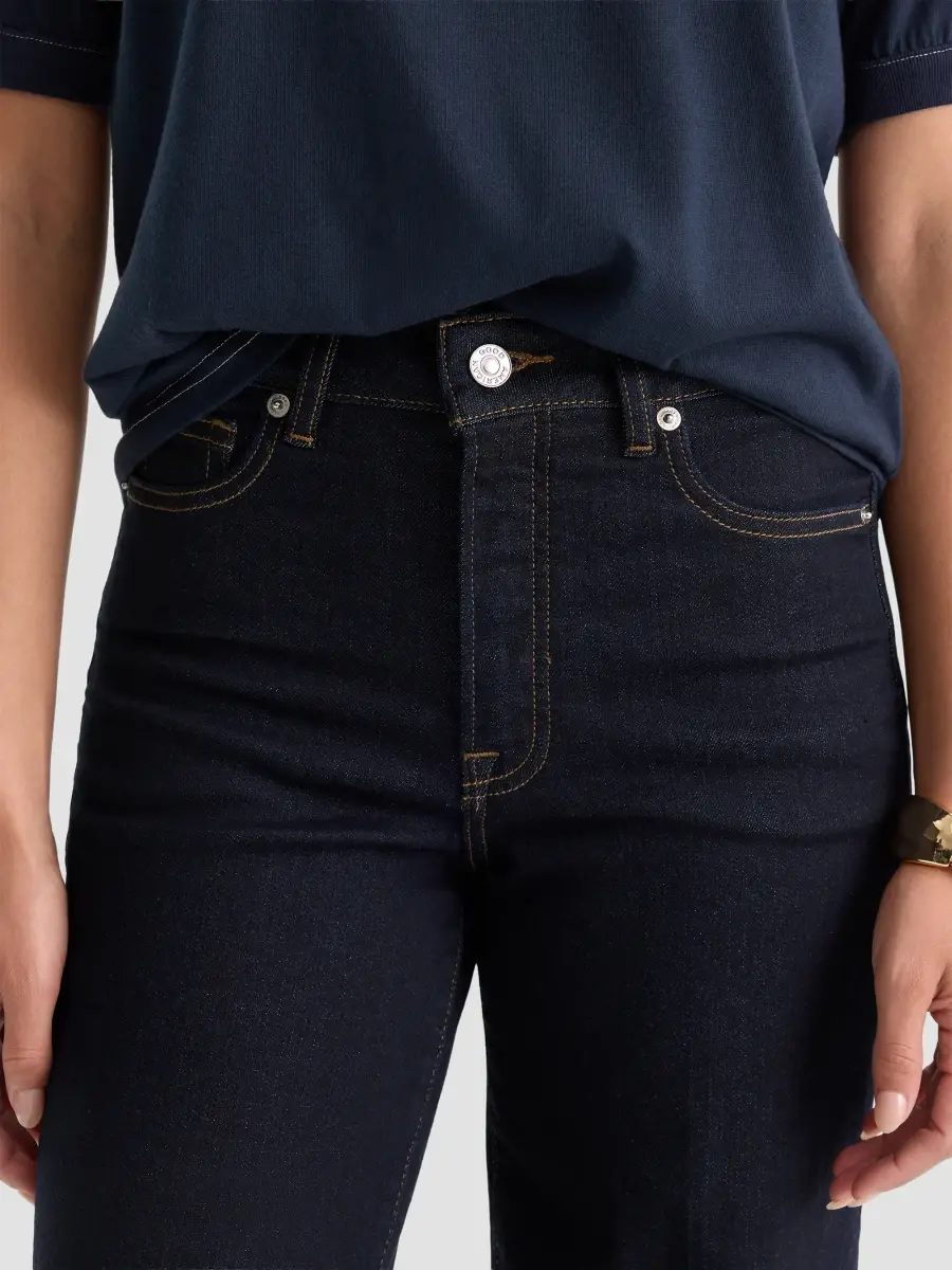 GOOD AMERICAN Women's Holiday Good Waist Palazzo Jeans | Thumbnail 5 GOOD AMERICAN Women's Holiday Good Waist Palazzo Jeans | Thumbnail 5