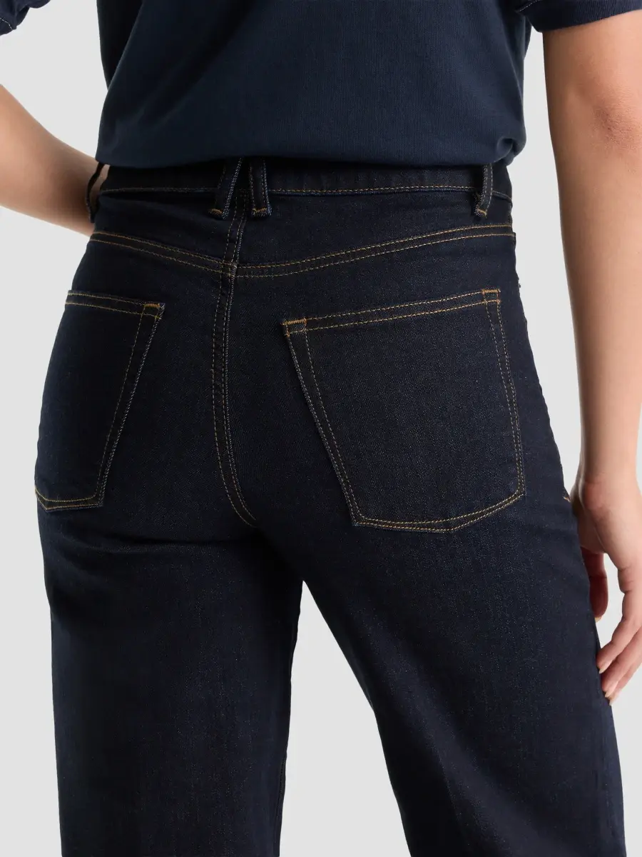 GOOD AMERICAN Women's Holiday Good Waist Palazzo Jeans | Thumbnail 6 GOOD AMERICAN Women's Holiday Good Waist Palazzo Jeans | Thumbnail 6