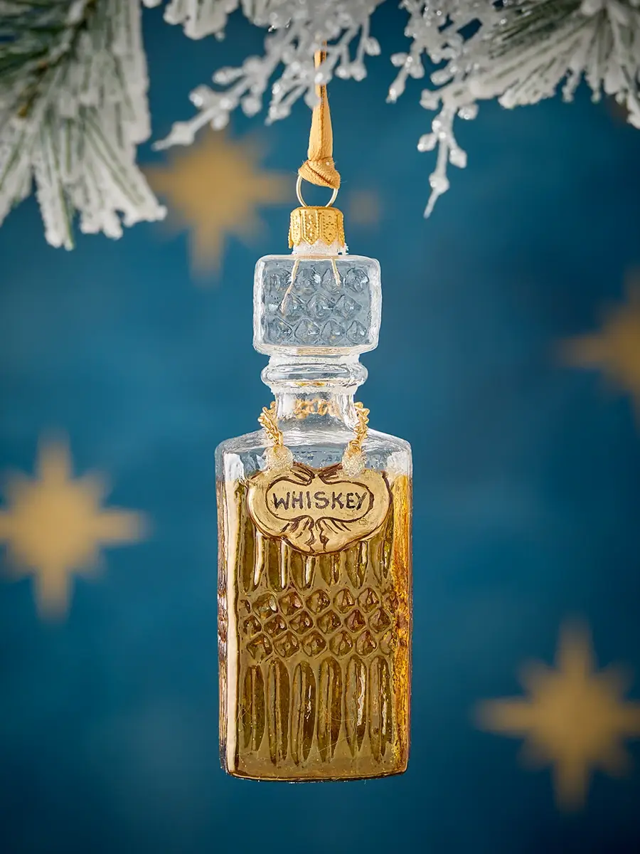 Exclusively Ours Whiskey Decanter Christmas Ornament