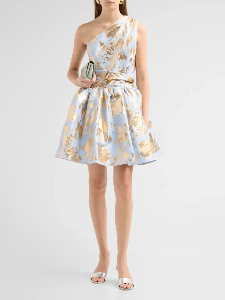 Aknvas Women's Paula One-Shoulder Draped Cocktail Dress | Thumbnail 2 Aknvas Women's Paula One-Shoulder Draped Cocktail Dress | Thumbnail 2