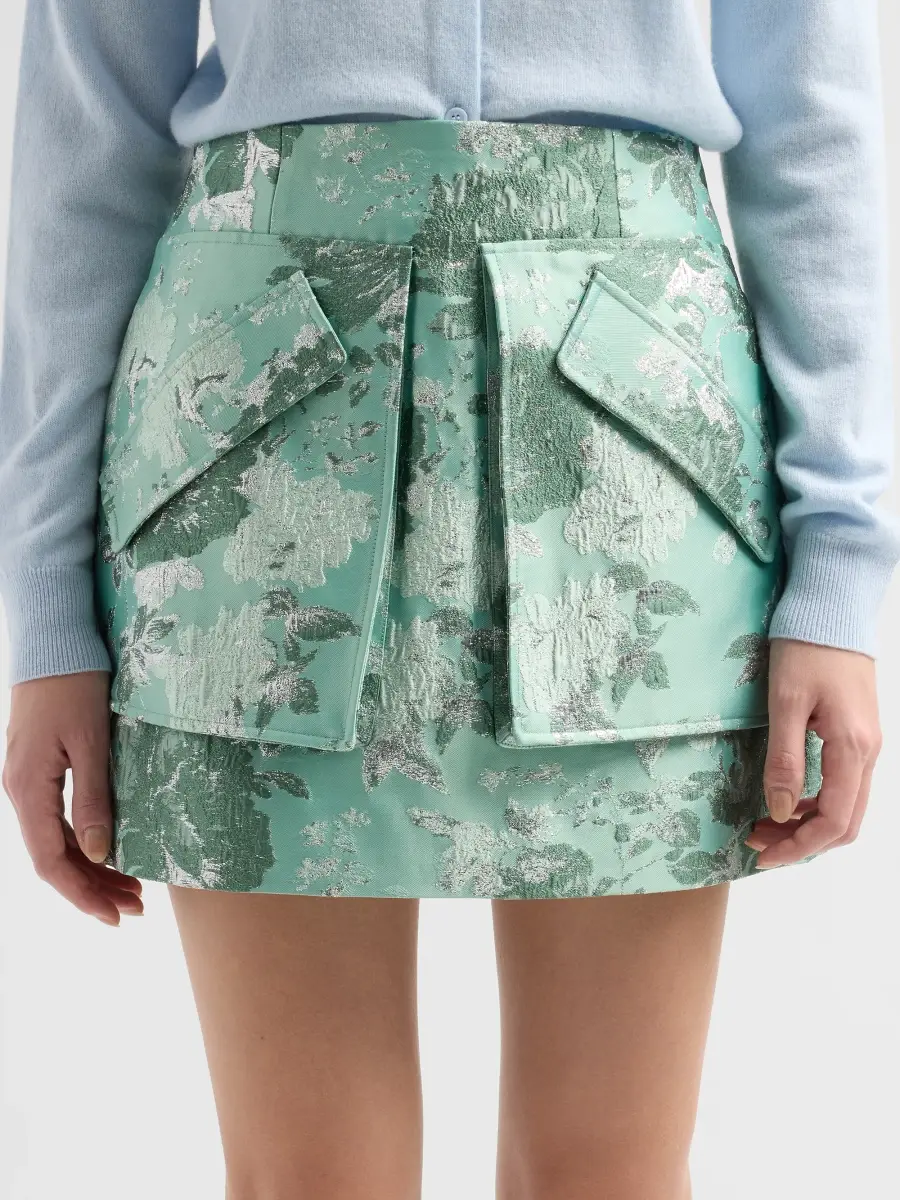 Aknvas Women's Cherry Pocket Jacquard Mini Skirt | Thumbnail 5