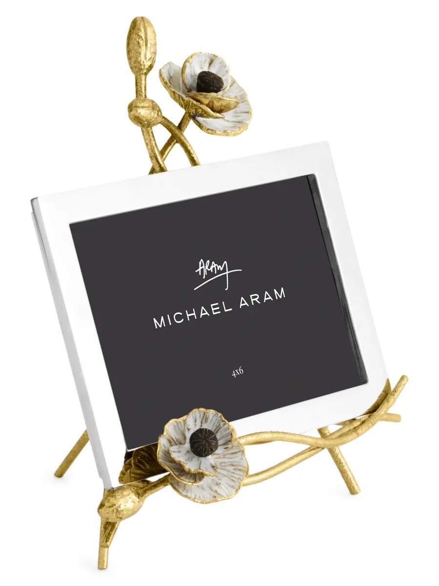 Michael Aram Anemone Photo Frame & Easel 2-Piece Set | Thumbnail 3 Michael Aram Anemone Photo Frame & Easel 2-Piece Set | Thumbnail 3