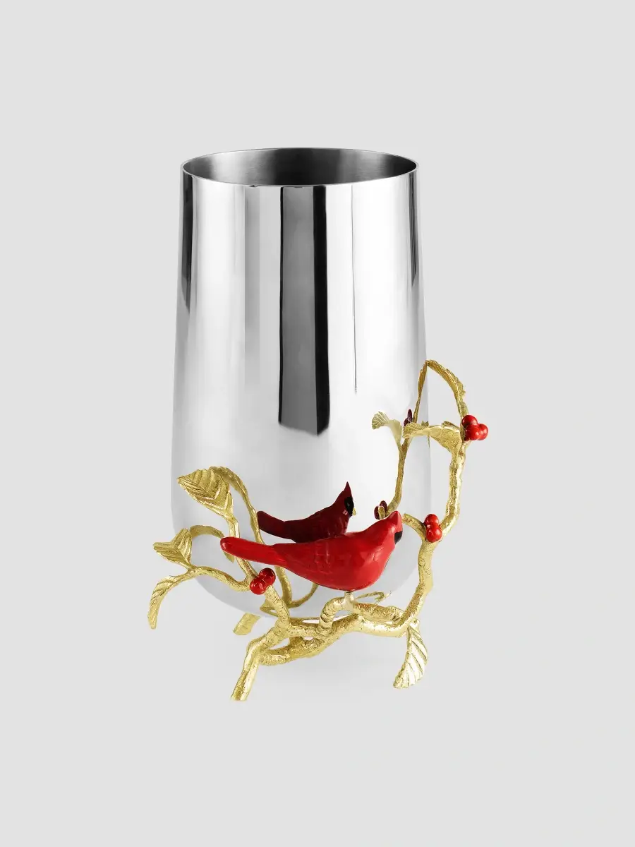 Michael Aram Cardinal Medium Vase | Thumbnail 3 Michael Aram Cardinal Medium Vase | Thumbnail 3