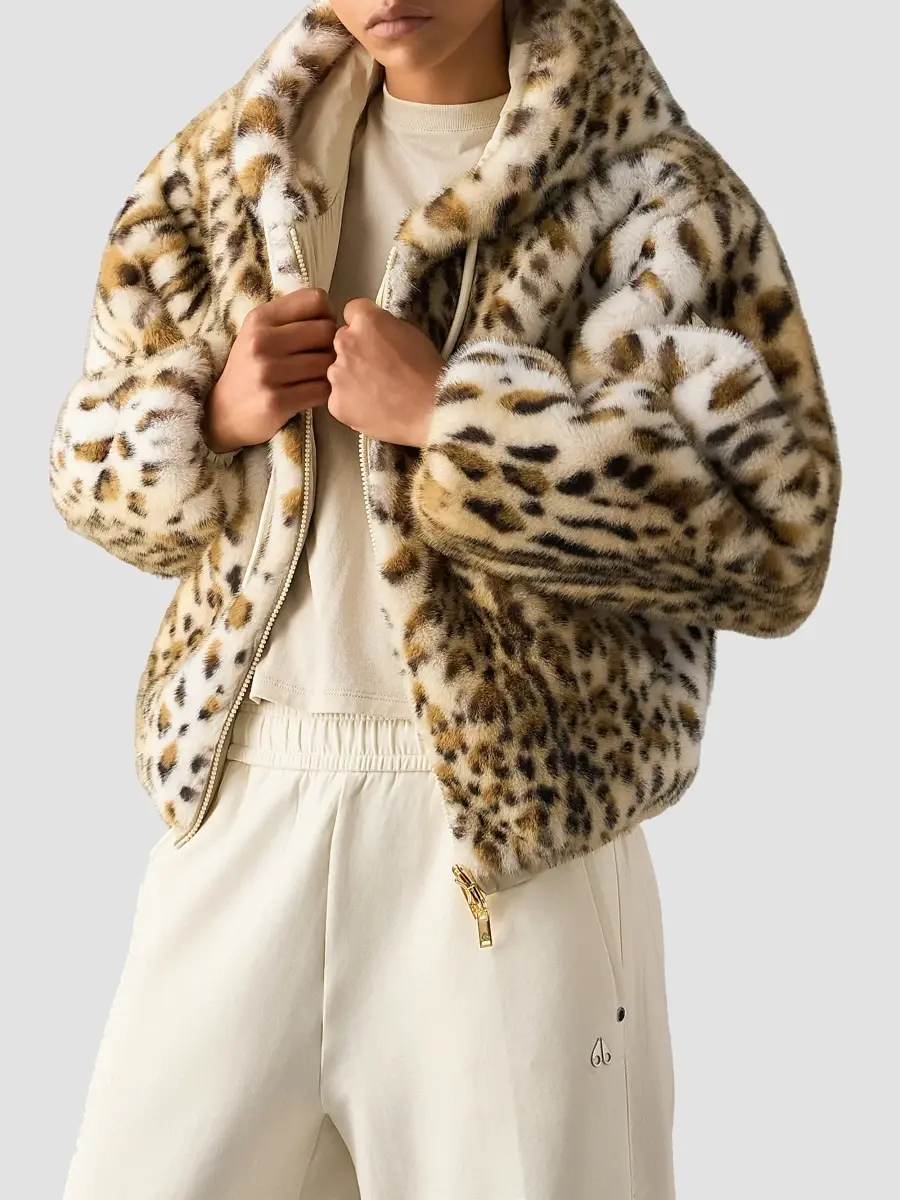 Moose Knuckles Women's Eaton Cheetah-Print Faux-Fur Jacket | Thumbnail 3 Moose Knuckles Women's Eaton Cheetah-Print Faux-Fur Jacket | Thumbnail 3